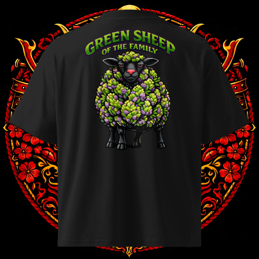 Green Sheep Oversized Tee