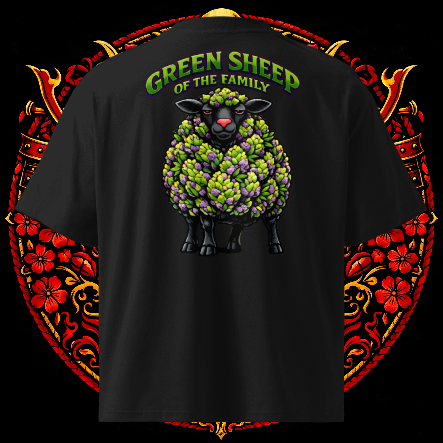 Green Sheep Oversized Tee