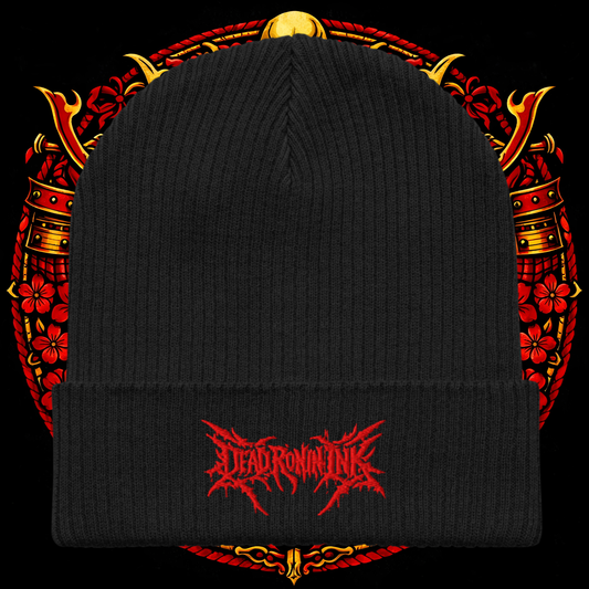 Dead Ronin red Ribbed Beanie